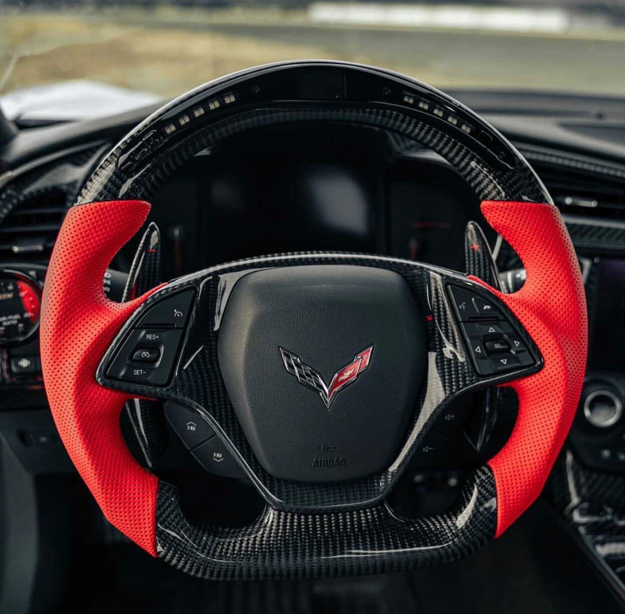 C7 Chevrolet Corvette 2014-2019 Steering Wheel (Button Surround Trims Included)