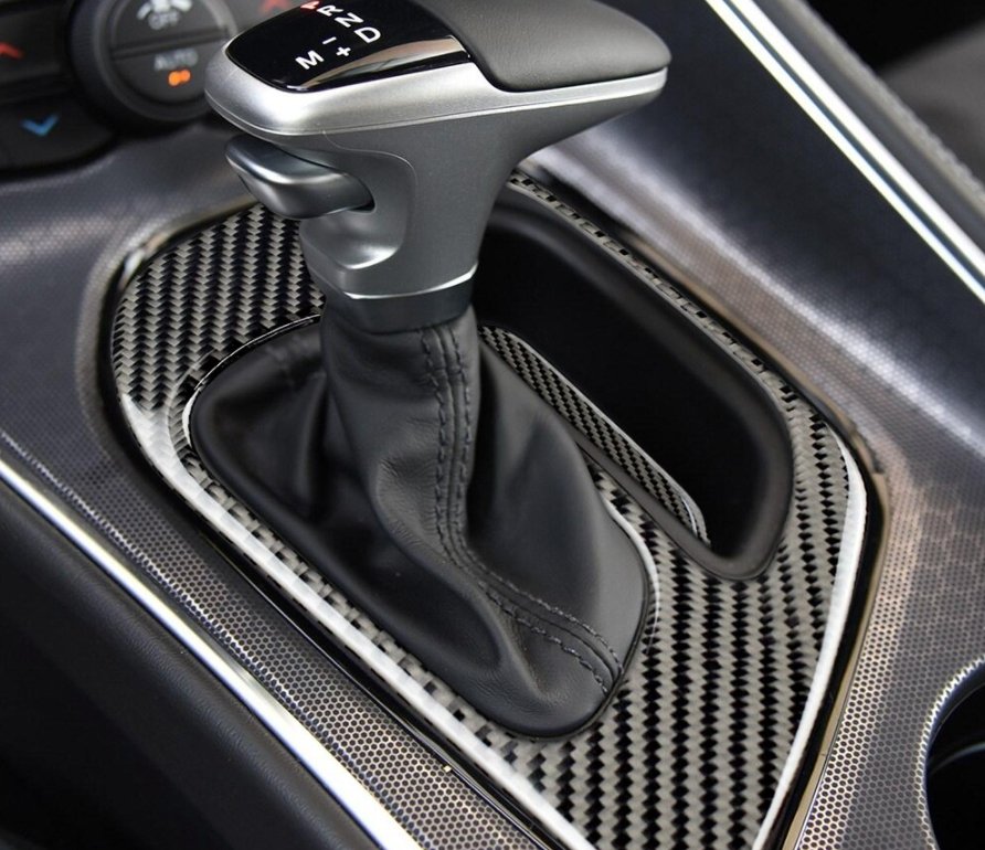 DynaCarbon™️ Gear Shift Panel Cover for Dodge Challenger 2015-2023