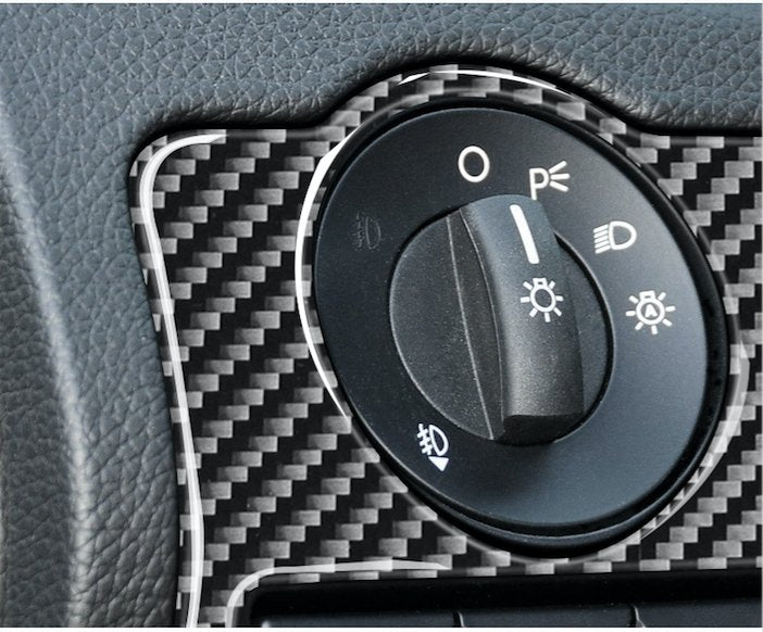 DynaCarbon™ Headlight Control Trim For Ford Mustang 2010-2014
