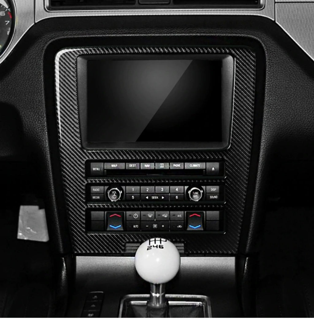 DynaCarbon Carbon Fiber Navigation Multimedia Dash Trim For Ford