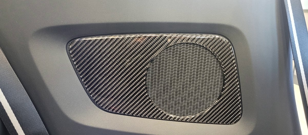 DynaCarbon™ Carbon Rear Seats Panels for Ford Mustang Convertible 2024