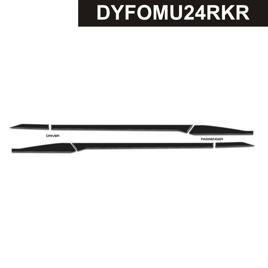DynaCarbon™ Carbon Rocker Panels kit for Ford Mustang 2024-2025