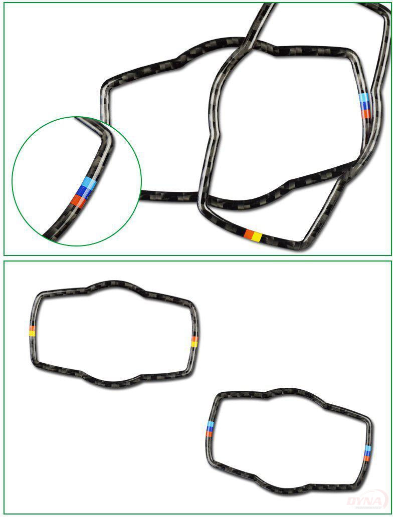 DynaCarbon™️ Carbon Fiber Headlight Switch Frame Trim for BMW E90 3 Series