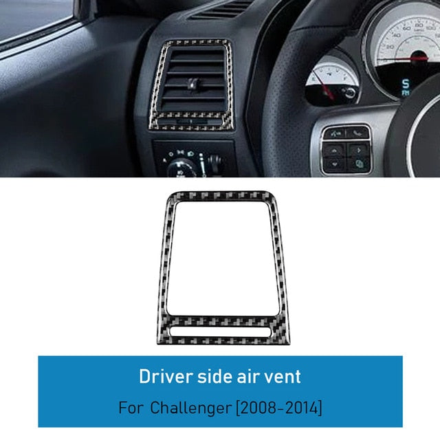 DynaCarbon™️ Carbon Fiber Driver Side Air Vent Surround for Dodge Challenger 2008-2014
