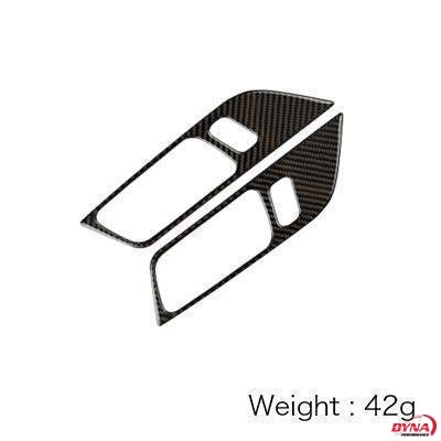 DynaCarbon™️ Carbon Fiber Door Handle Trim Kit for Ford Mustang 2015-2023