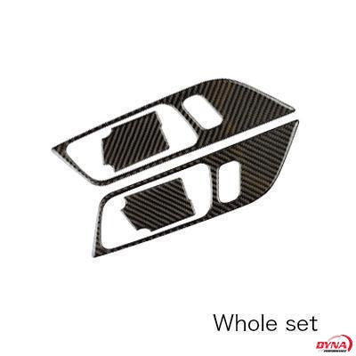 DynaCarbon™️ Carbon Fiber Door Handle Trim Kit for Ford Mustang 2015-2023