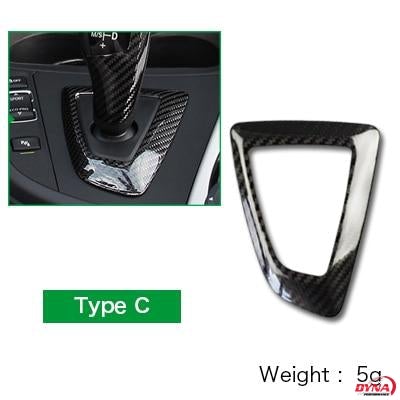 DYNACARBON™️ CARBON FIBER LHD GEARSHIFT KNOB COVER TRIM Overlay FOR BMW