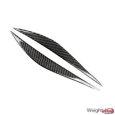 DynaCarbon™️ Carbon Fiber Headlight Eyebrows for BMW F30 3 Series F32 4 Series 2013-2015 Pre-Facelift