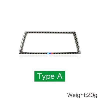 DynaCarbon™️ Carbon Fiber Navigation Screen Frame Trim Overlay for BMW E70 X5 E71 X6