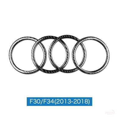 DynaCarbon™️ 4PCS Carbon Fiber Door Speakers Cover Trim Overlay for BMW F30 F32 3 Series 4 Series F34 3GT