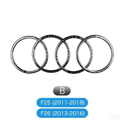 DynaCarbon™️ Carbon Fiber Audio Speaker Trim Overlay for BMW X3 F25 X4 F26 F07 5GT