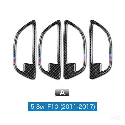 DYNACARBON™️ CARBON FIBER DOOR HANDLE TRIM FOR BMW F10 5 SERIES