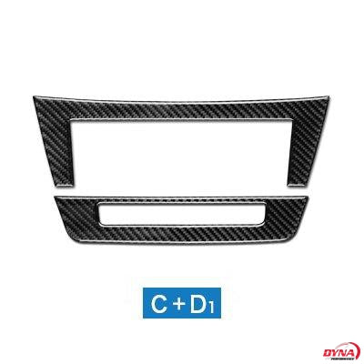 DynaCarbon™️ Carbon Fiber Air Conditioning Control Trim Overlay for Mercedes Benz C Class W204 2011-2013