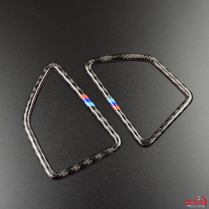 DynaCarbon™️ Carbon Fiber LHD Air Conditioning Outlet Frame Trim Overlay Car for BMW E70 X5 E71 X6