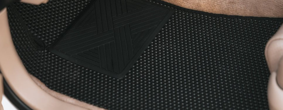 Black Car Floor Mat in car interior