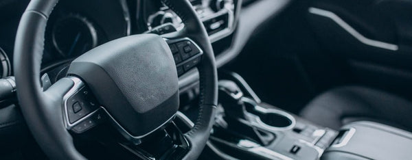 black car's interior