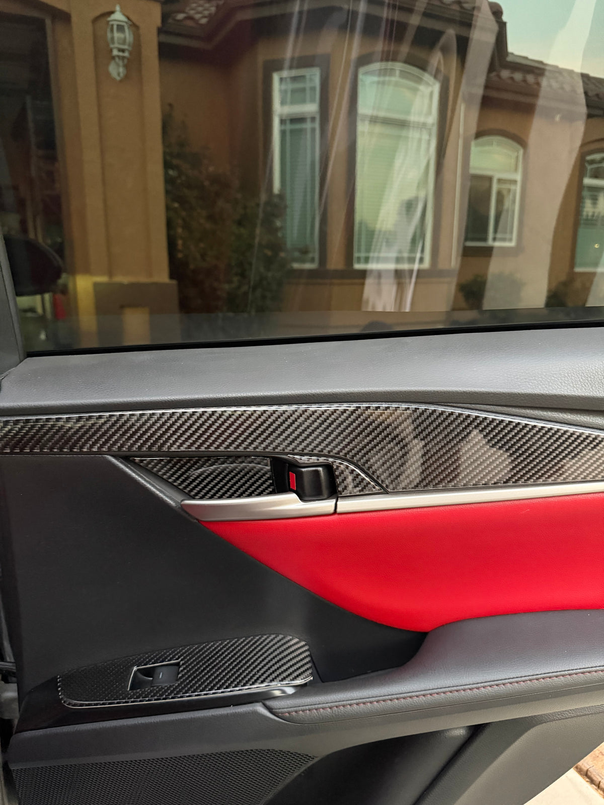 DynaCarbon™️ Carbon Fiber Rear Door Panels Trim Toyota Camry 2025-UP