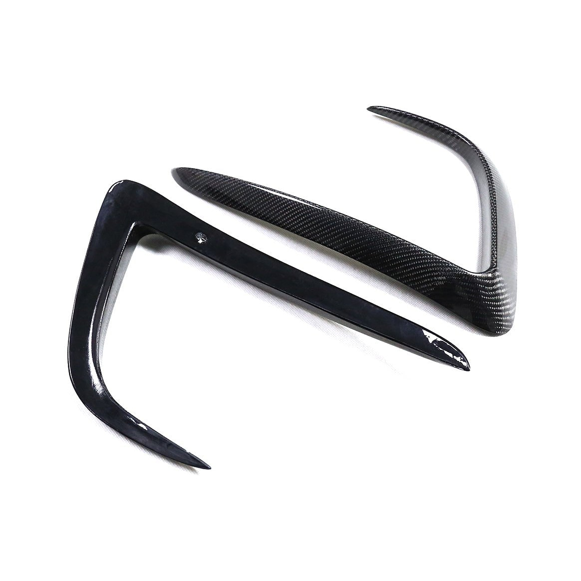 DynaCarbon™️ Carbon Front Bumper Fins for Tesla Model Y 2021-2022