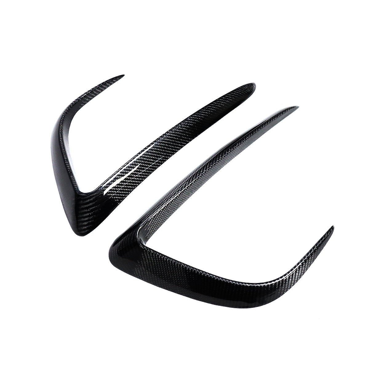 DynaCarbon™️ Carbon Front Bumper Fins for Tesla Model Y 2021-2022