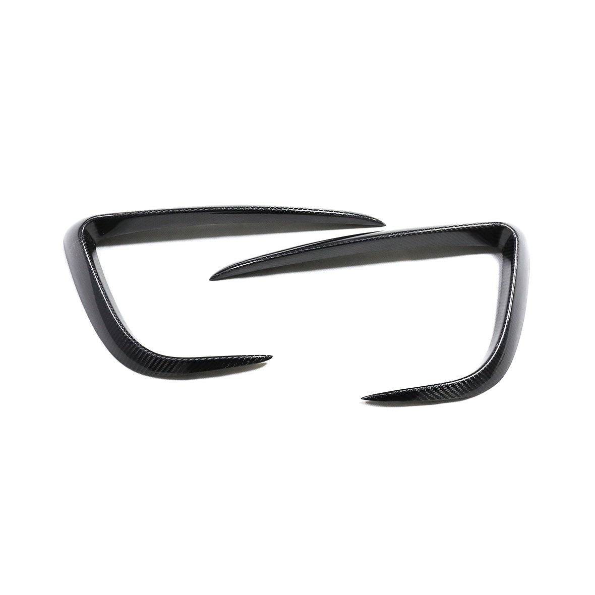 DynaCarbon™️ Carbon Front Bumper Fins for Tesla Model Y 2021-2022