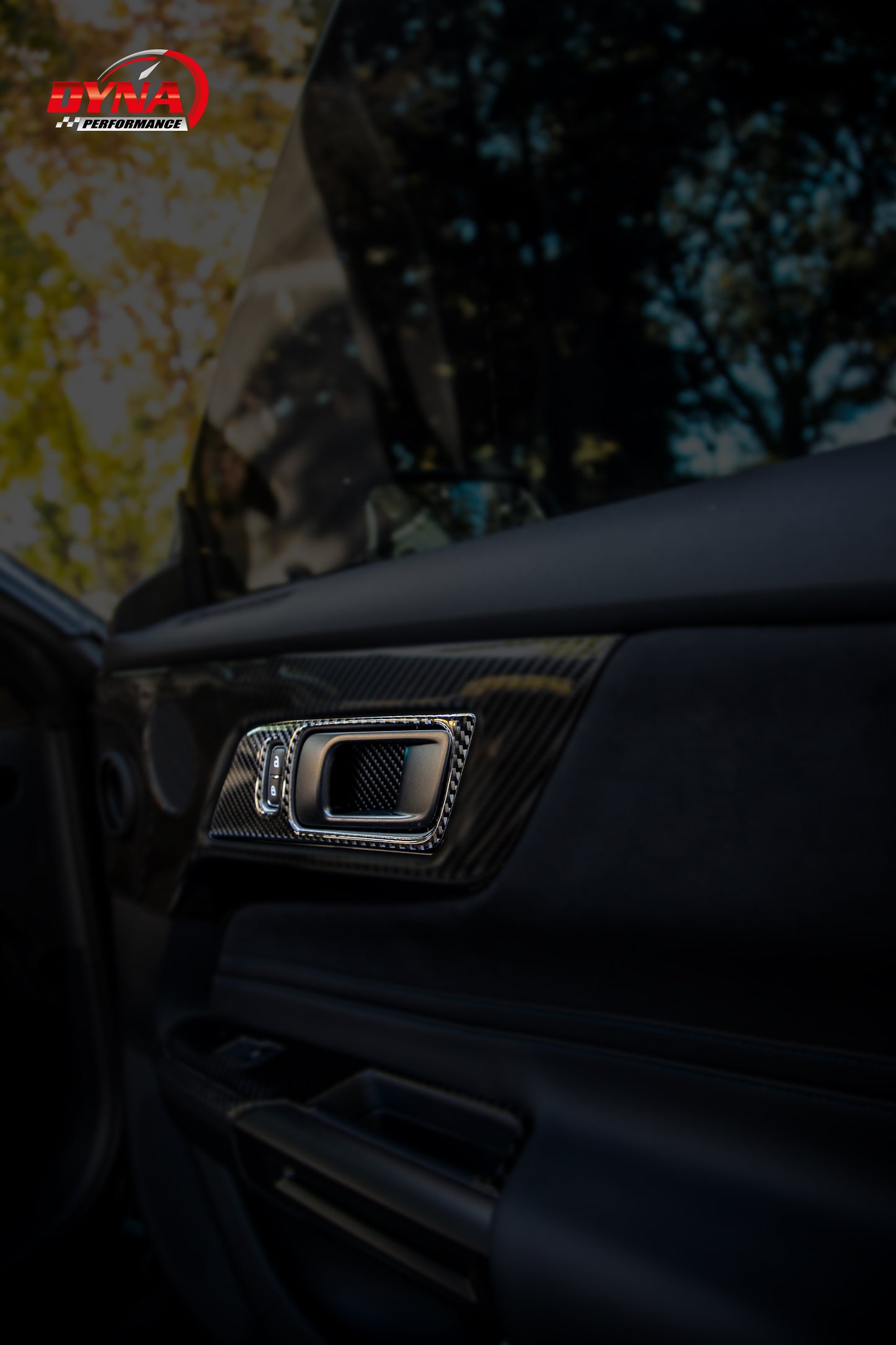 DynaCarbon™ Carbon Door Handle Trim Kit for Ford Mustang 2024