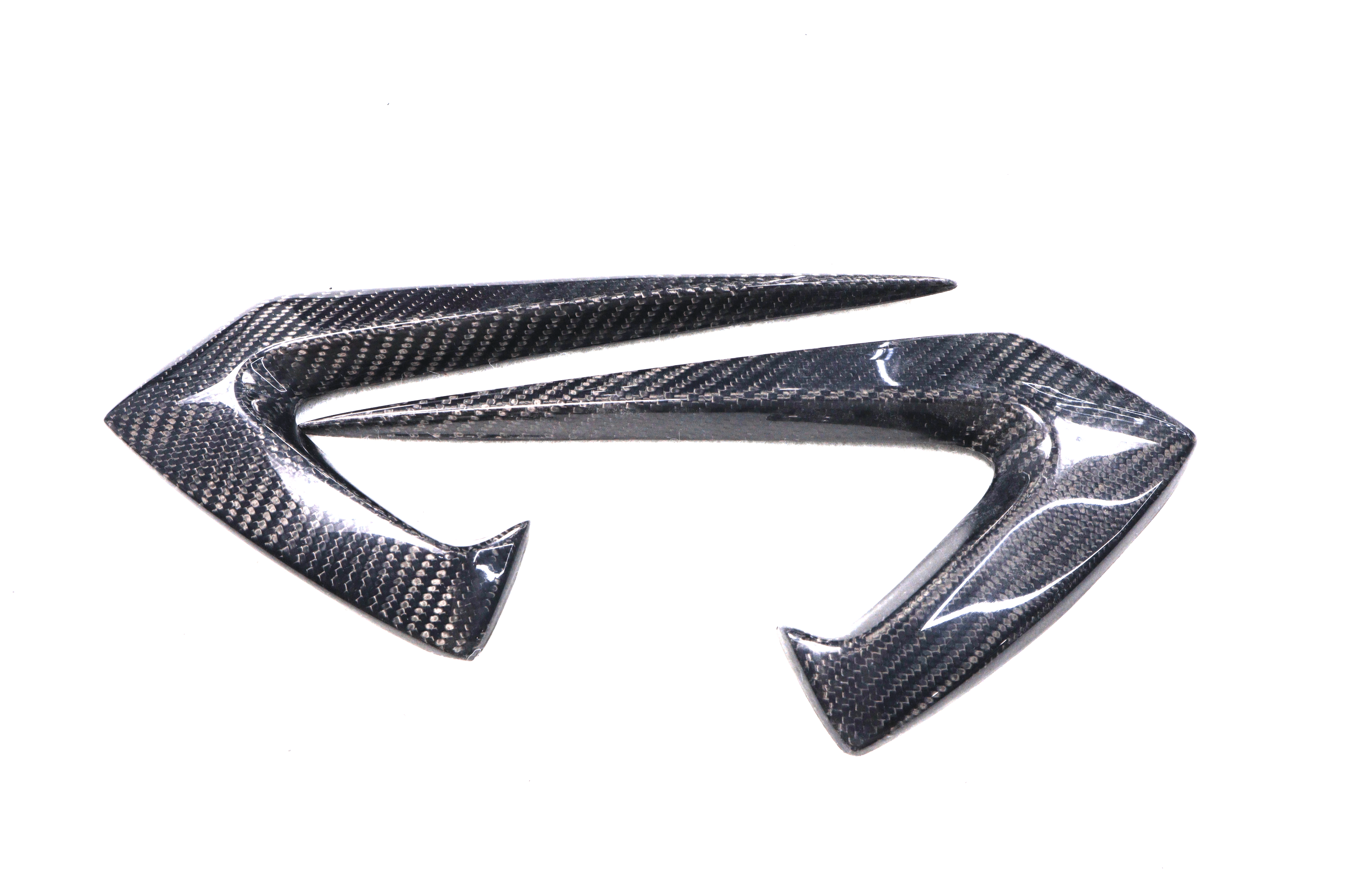 DynaCarbon™ 2 PCS Hard Carbon Fiber Fender Side Camera Frame for Tesla Model 3 CMST Type 2017-2023
