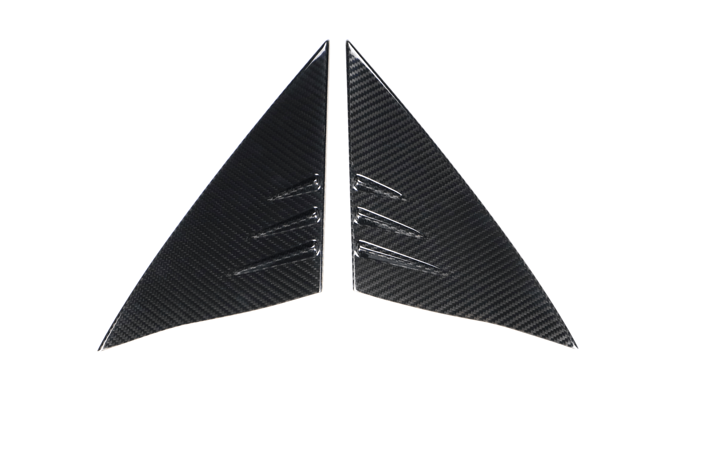 DynaCarbon™ 2 PCS Carbon Fiber A Pillar Trim Kit for Tesla Model 3 2017-2023