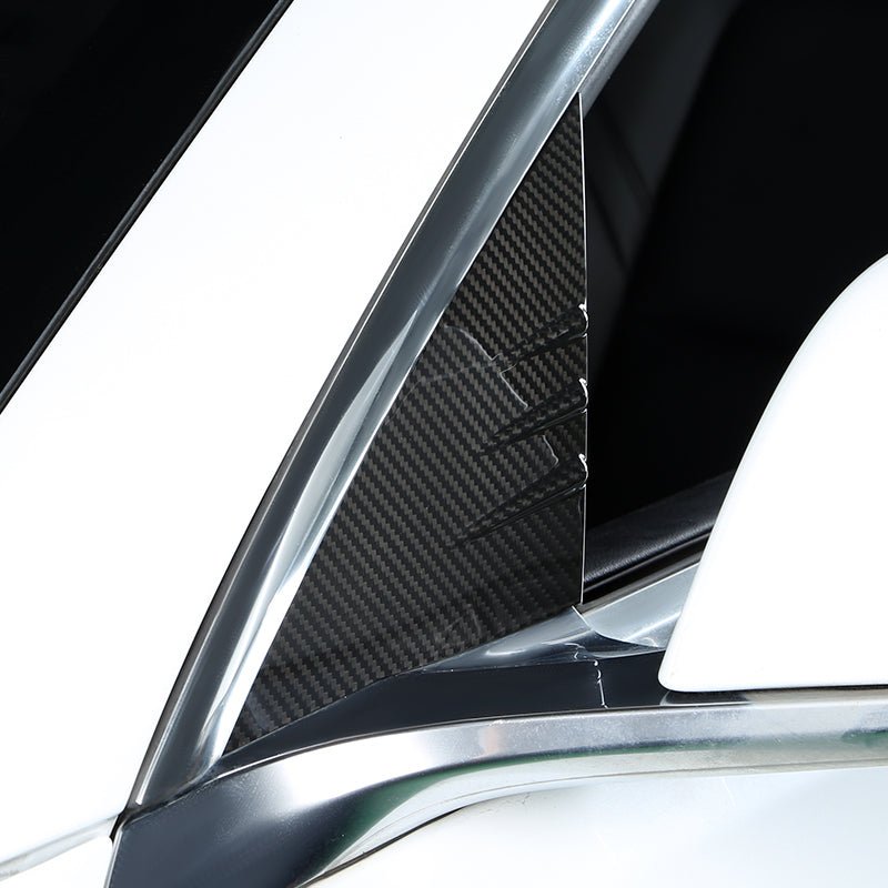 DynaCarbon™ 2 PCS Carbon Fiber A Pillar Trim Kit for Tesla Model 3 2017-2023