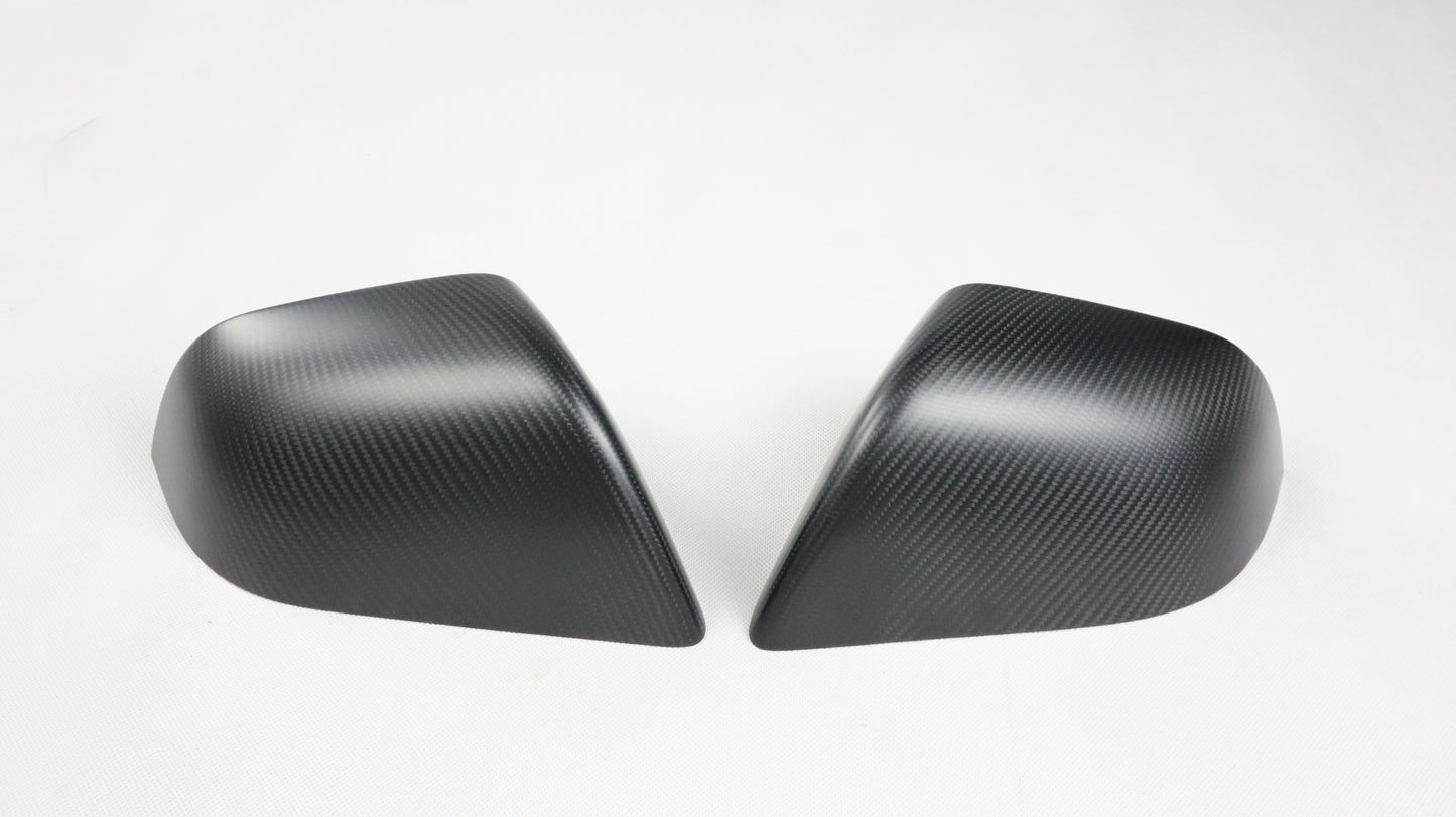 DynaCarbon™ 2 PCS Hard Carbon Fiber Side Mirror Trim Kit for Tesla Model 3 2017-2023