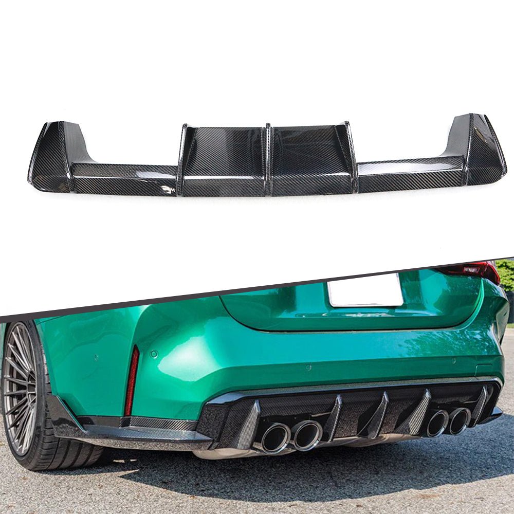 DynaCarbon™️ Carbon Euro Type Rear Diffuser for BMW G80 G82 M3 M4 2021-2026
