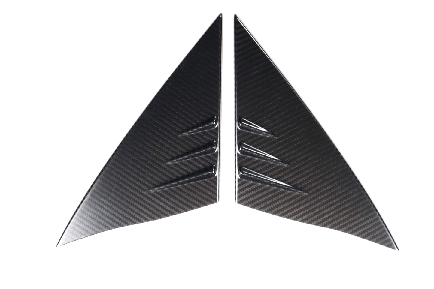 DynaCarbon™ 2 PCS Carbon Fiber A Pillar Trim Kit for Tesla Model 3 2017-2023