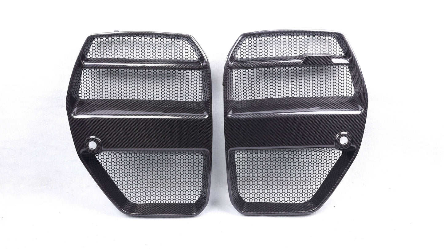 DynaCarbon™️ Carbon V Type Front Grill Trims for BMW G80 G82 G83 M3 M4 2021-2026