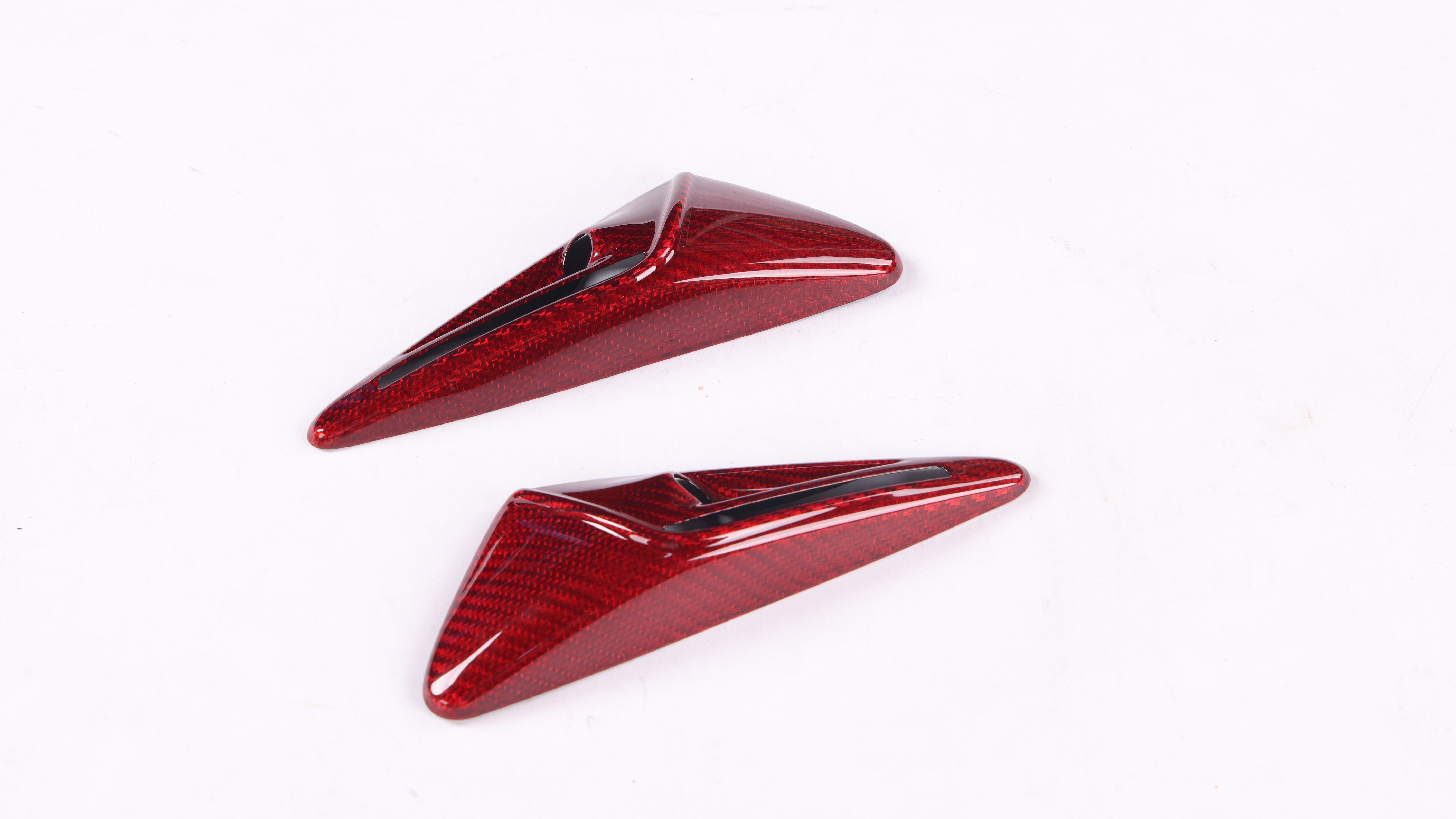 DynaCarbon™ 2 PCS Hard Carbon Fiber Side Camera Trim Kit for Tesla Model S/X/3/Y 2017-2024
