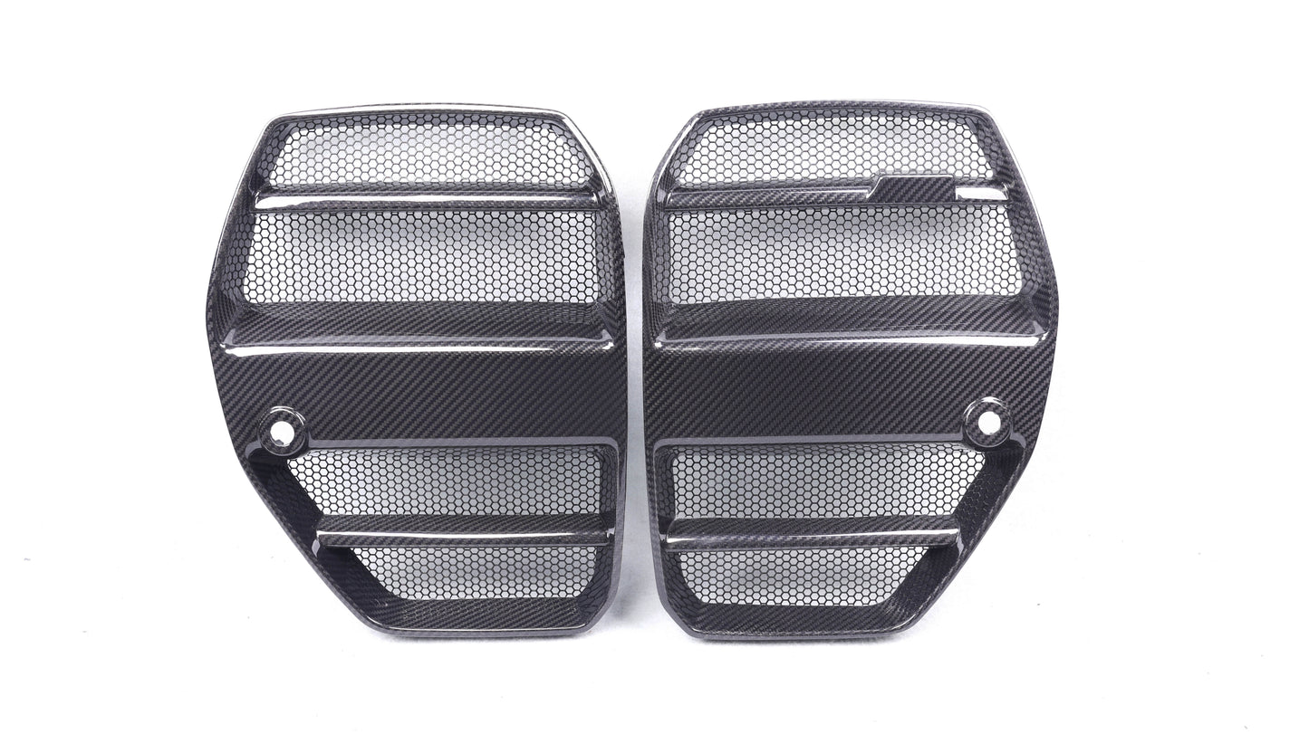 DynaCarbon™️ Carbon ST Type Front Grill Trims for BMW G80 G82 G83 M3 M4 2021-2026