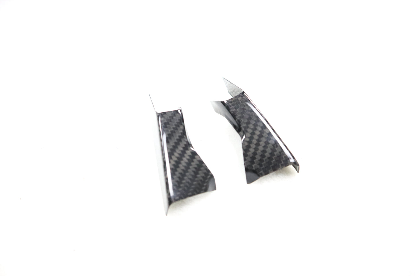DynaCarbon™ 2 PCS Hard Carbon Fiber Dashboard Side Trim Kit for Tesla Model 3 2017-2023