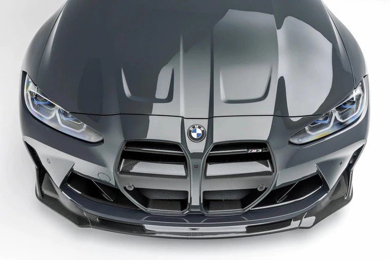 DynaCarbon™️ Carbon V Type Front Grill Trims for BMW G80 G82 G83 M3 M4 2021-2026