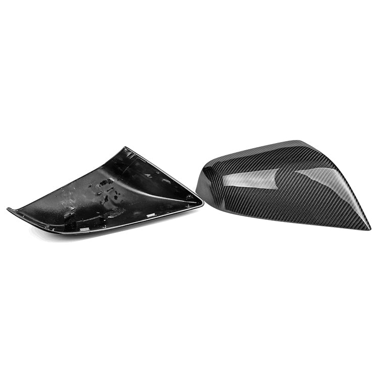 DynaCarbon™ 2 PCS Hard Carbon Fiber Side Mirror Trim Kit for Tesla Model S 2012-2020
