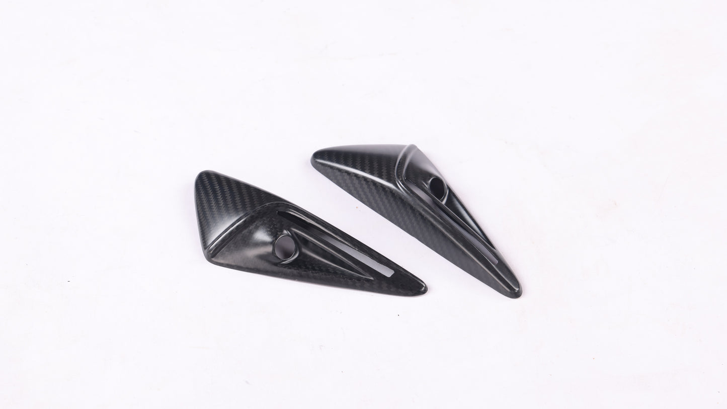 DynaCarbon™ 2 PCS Hard Carbon Fiber Side Camera Trim Kit for Tesla Model S/X/3/Y 2017-2024