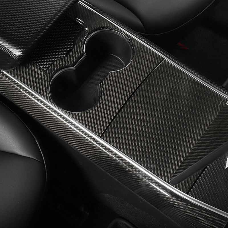 DynaCarbon™ 3 PCS Carbon Fiber Center Console Kit for Tesla Model 3 2017-2020