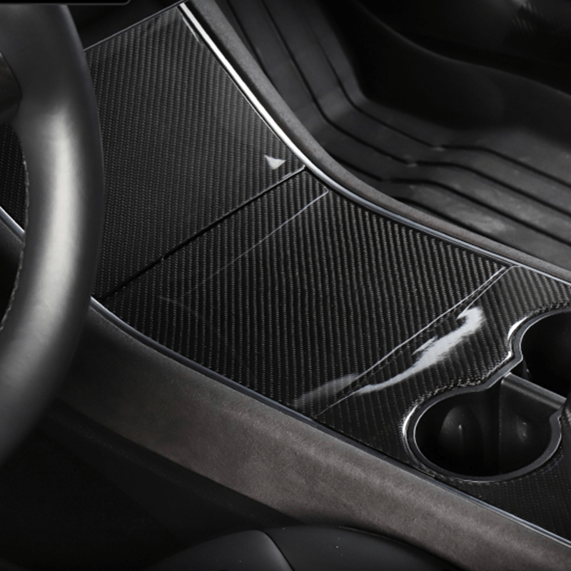 DynaCarbon™ 3 PCS Carbon Fiber Center Console Kit for Tesla Model 3 2017-2020