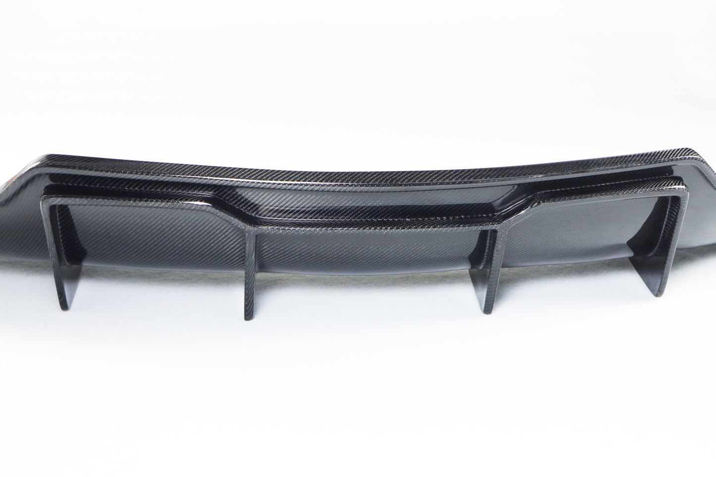 DynaCarbon™ Hard Carbon Fiber Rear Bumper Diffuser Trim for Tesla Model 3 V Type 2017-2023