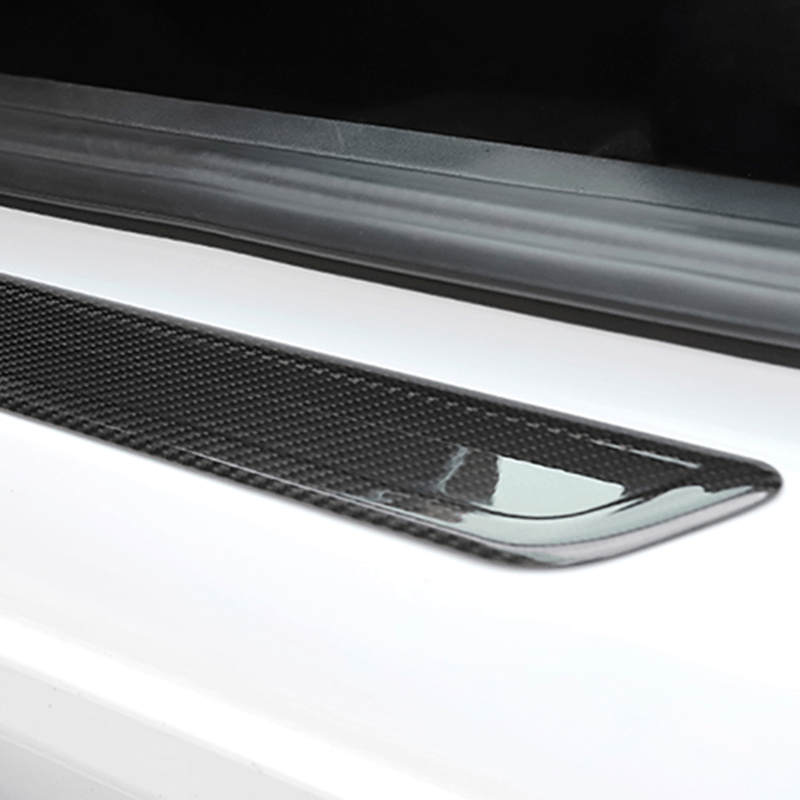 DynaCarbon™ 4 PCS Carbon Fiber Front and Rear Door Sill Trim Kit for Tesla Model 3 2017-2023