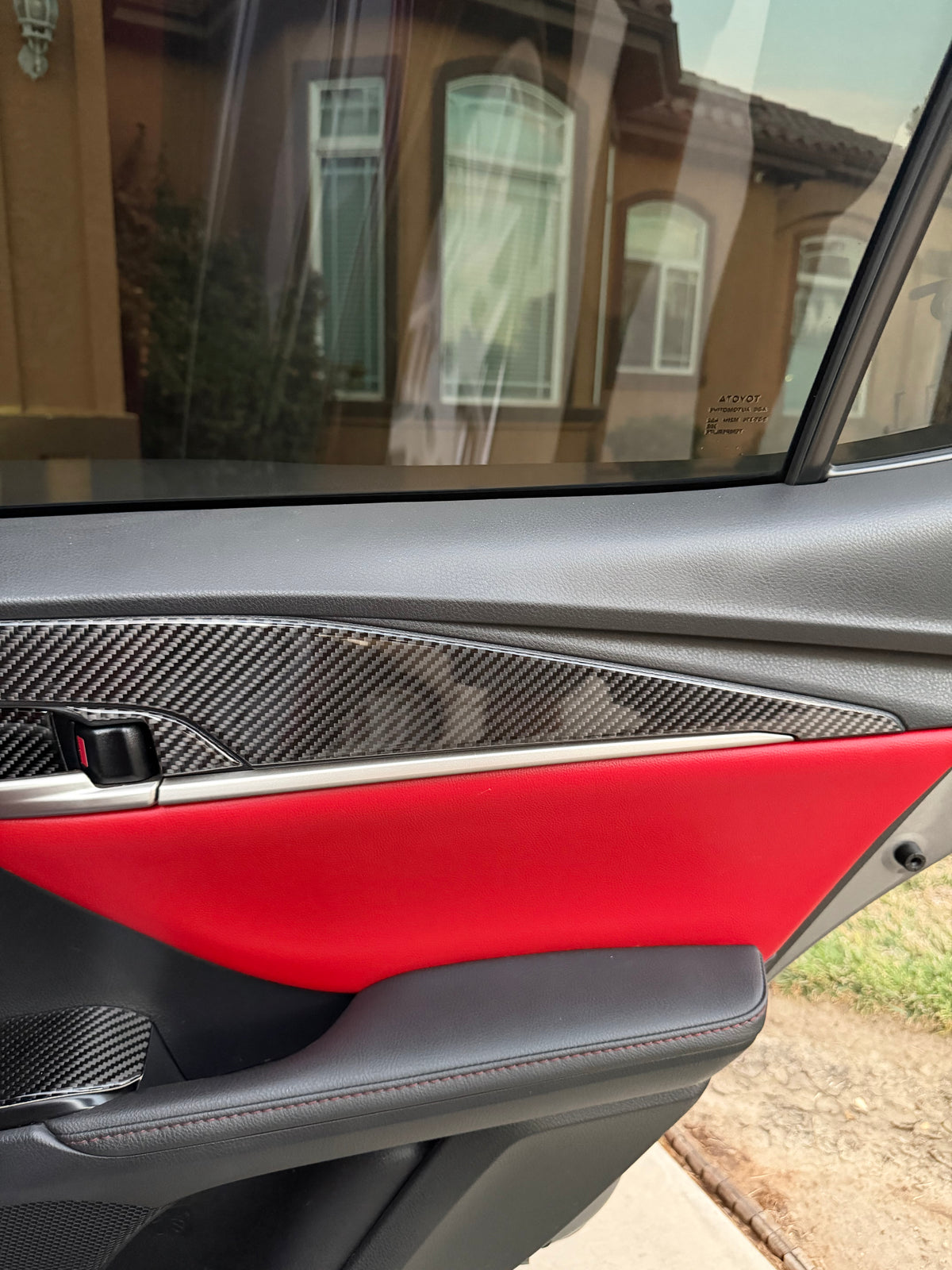 DynaCarbon™️ Carbon Fiber Rear Door Panels Trim Toyota Camry 2025-UP