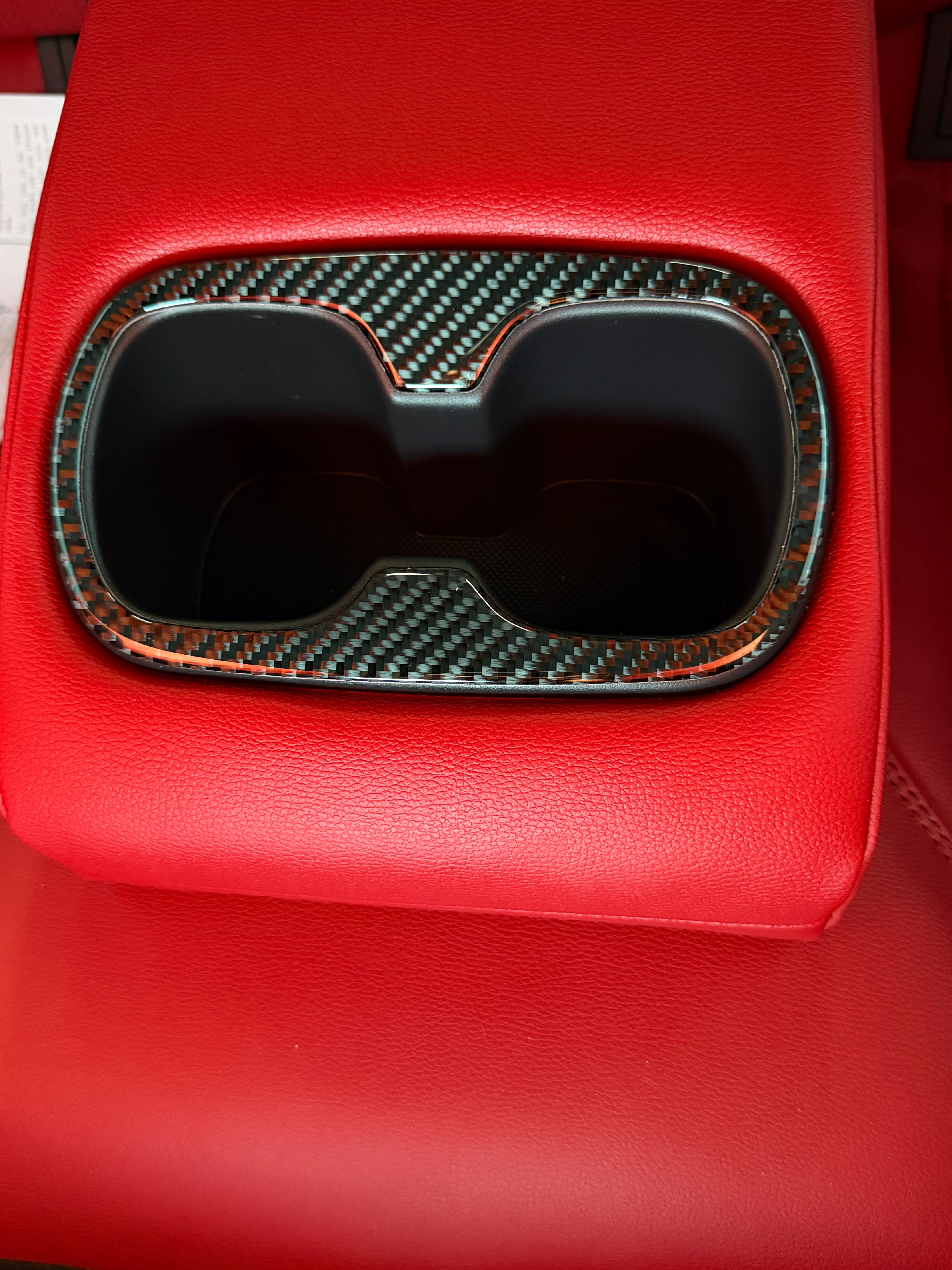DynaCarbon™️ Carbon Fiber Rear Cupholder Trim Toyota Camry 2025-UP