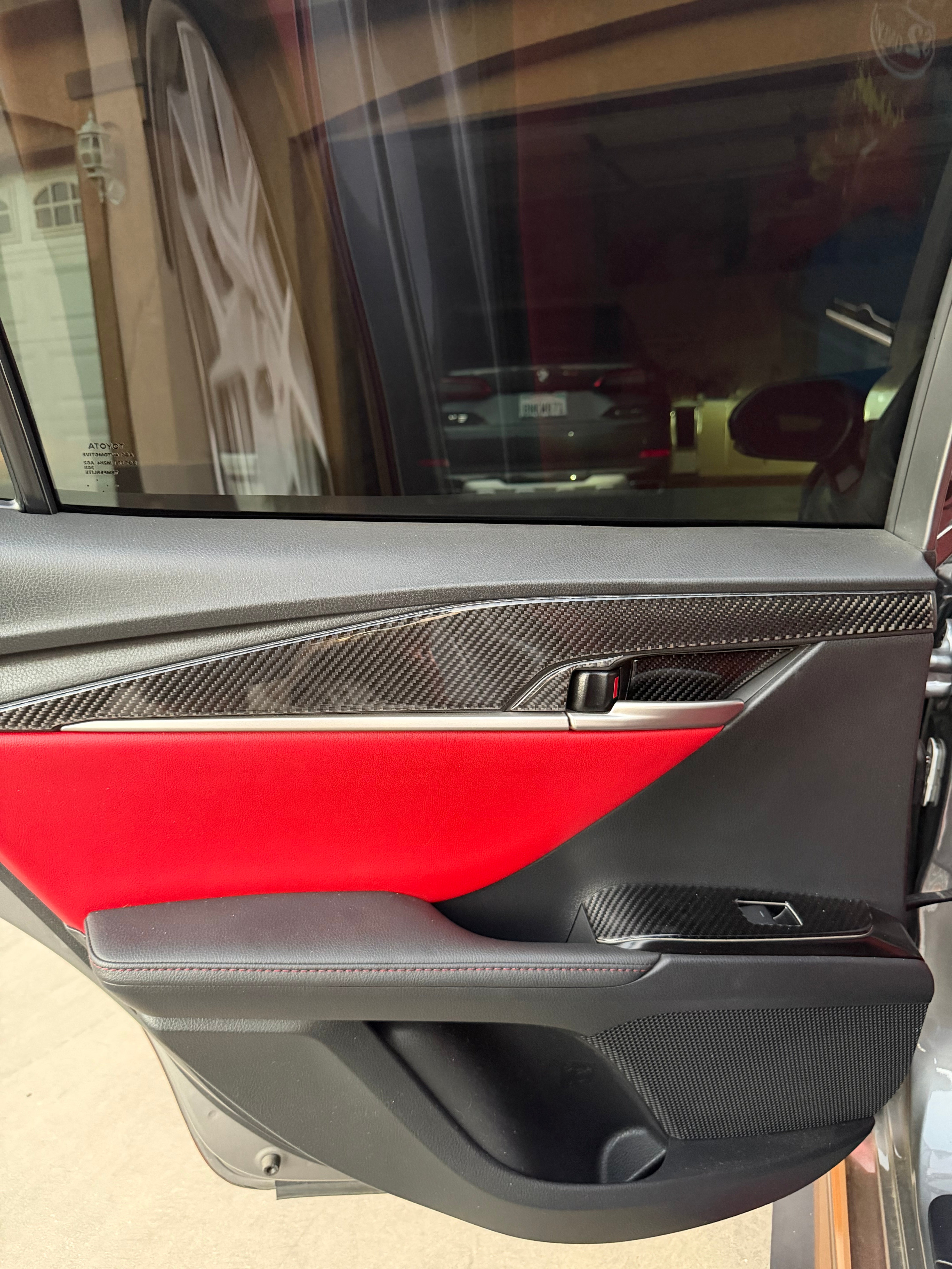 DynaCarbon™️ Carbon Fiber Rear Door Panels Trim Toyota Camry 2025-UP