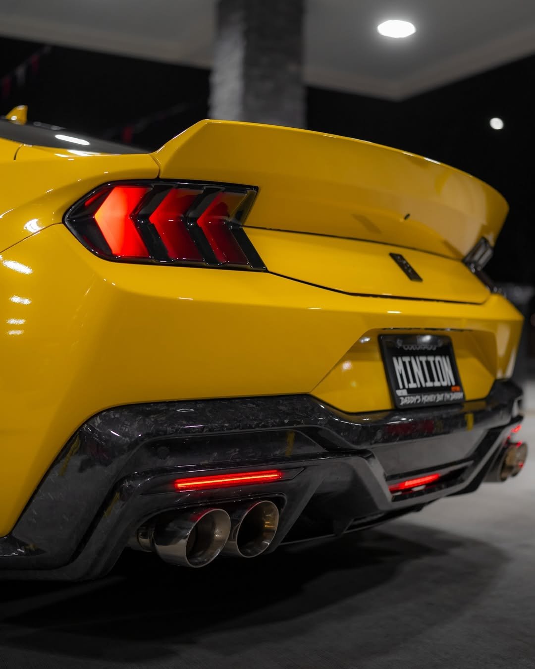 DynaCarbon™️ Carbon Rear Diffuser for Ford Mustang Dark Horse 2024-2026