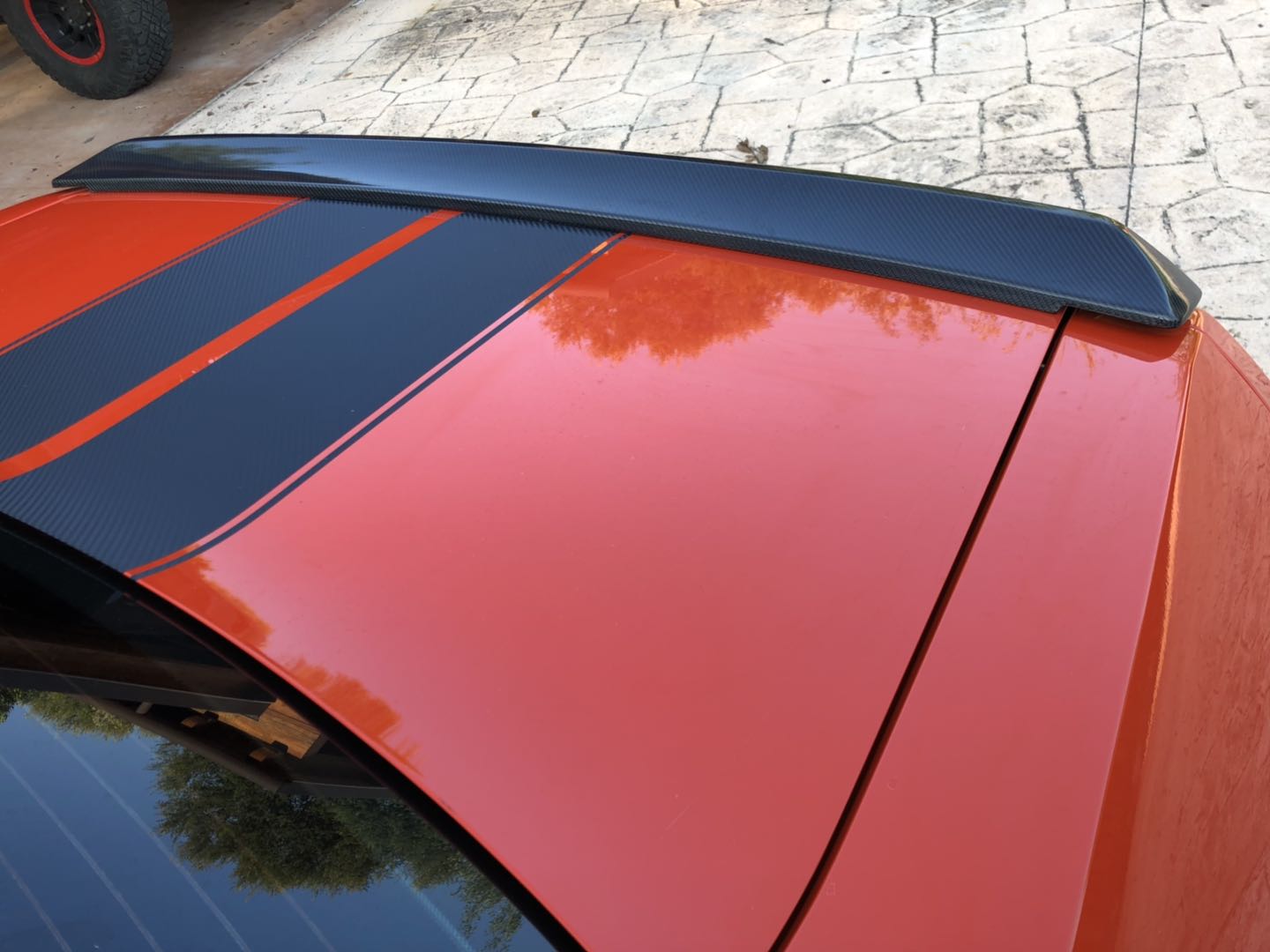 DynaCarbon™️ Carbon Rear Deck Lid Spoiler for Dodge Challenger 2008-2014