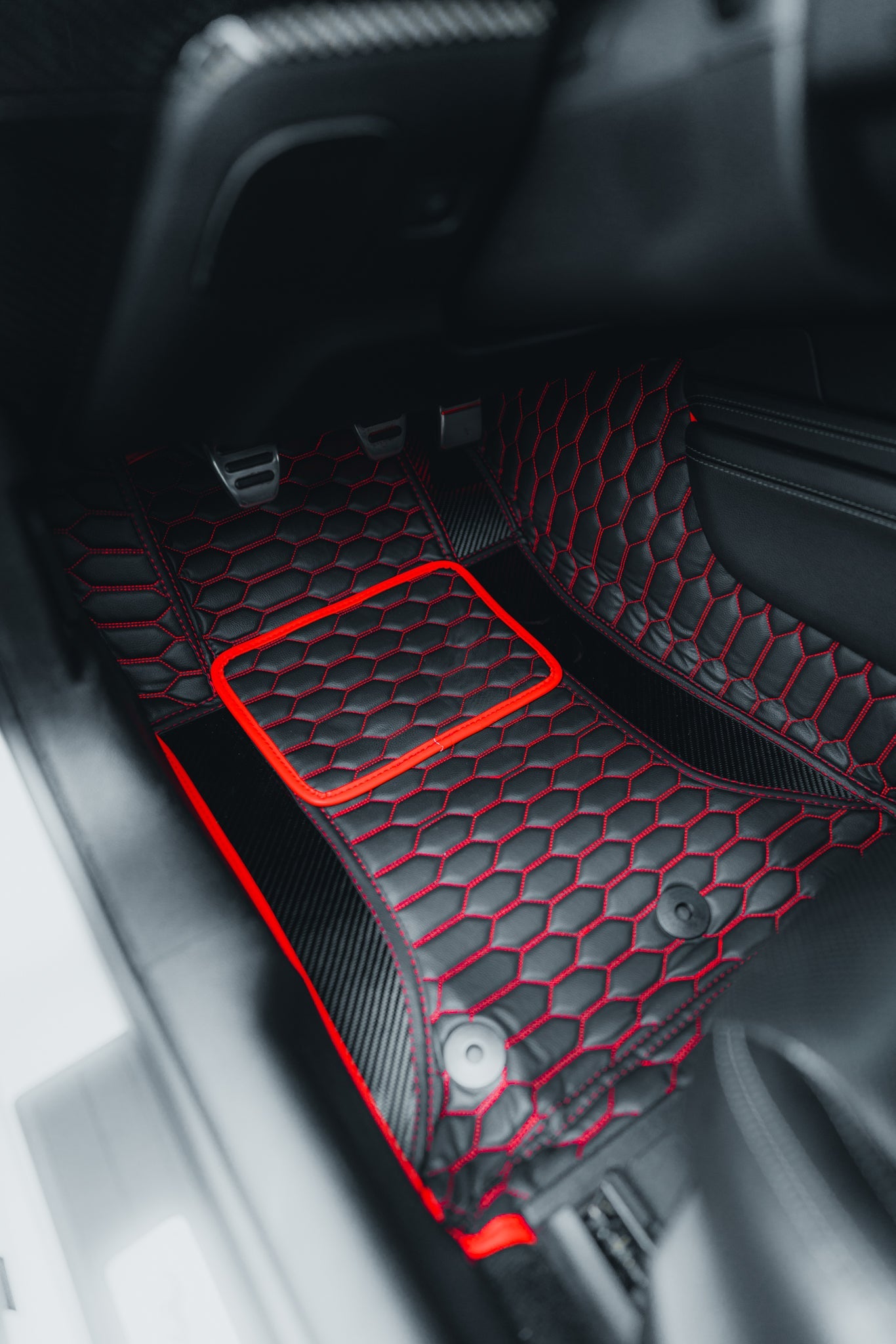 2015-2023 Ford Mustang Corsa Series Carbon Fiber Floor Mats