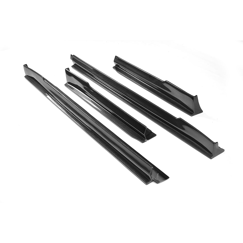 DynaCarbon™️ 4PCS Carbon Side Skirts for Tesla Model S 2014-2017