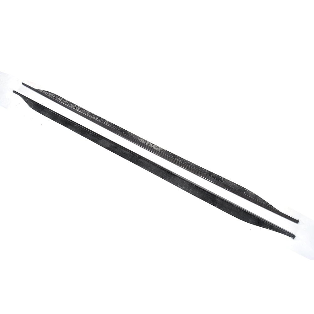DynaCarbon™️ Carbon Side Skirts for Ford Mustang 2015-2023 (Fits all Ecoboost and GT Models)